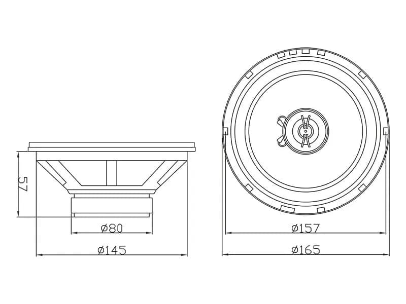 Difuzoare auto BLOW 160mm coaxial WH-1616