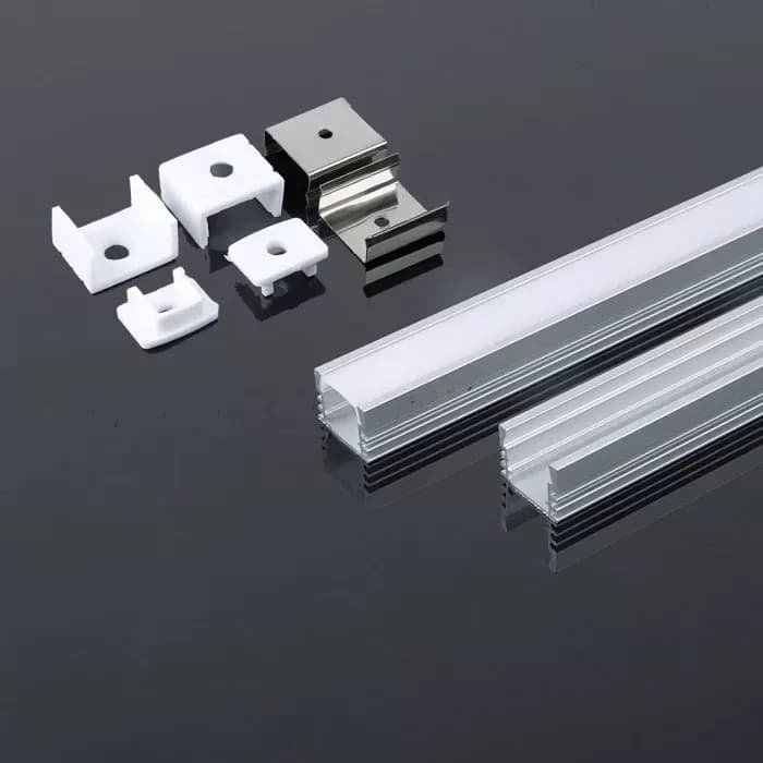 Profil banda led V-TAC Aluminiu 2M 17.4MM x 12.1 MM SKU-3358