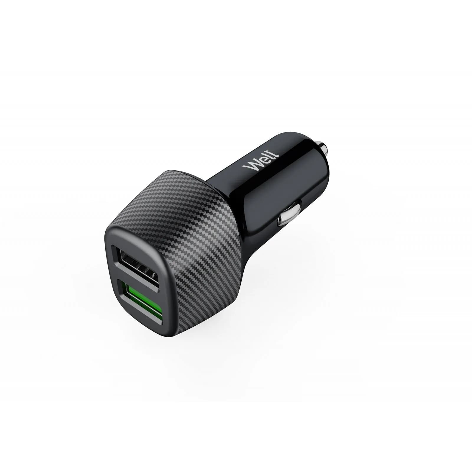 Incarcator auto Well PSUP-USB-CQ25401BK-WL