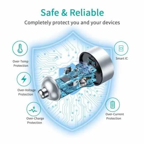 Incarcator auto CHOETECH C0054