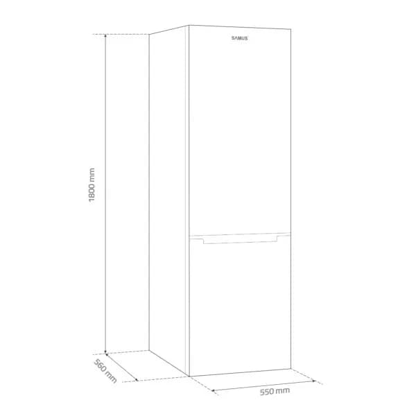 Combina frigorifica Samus SCW344E