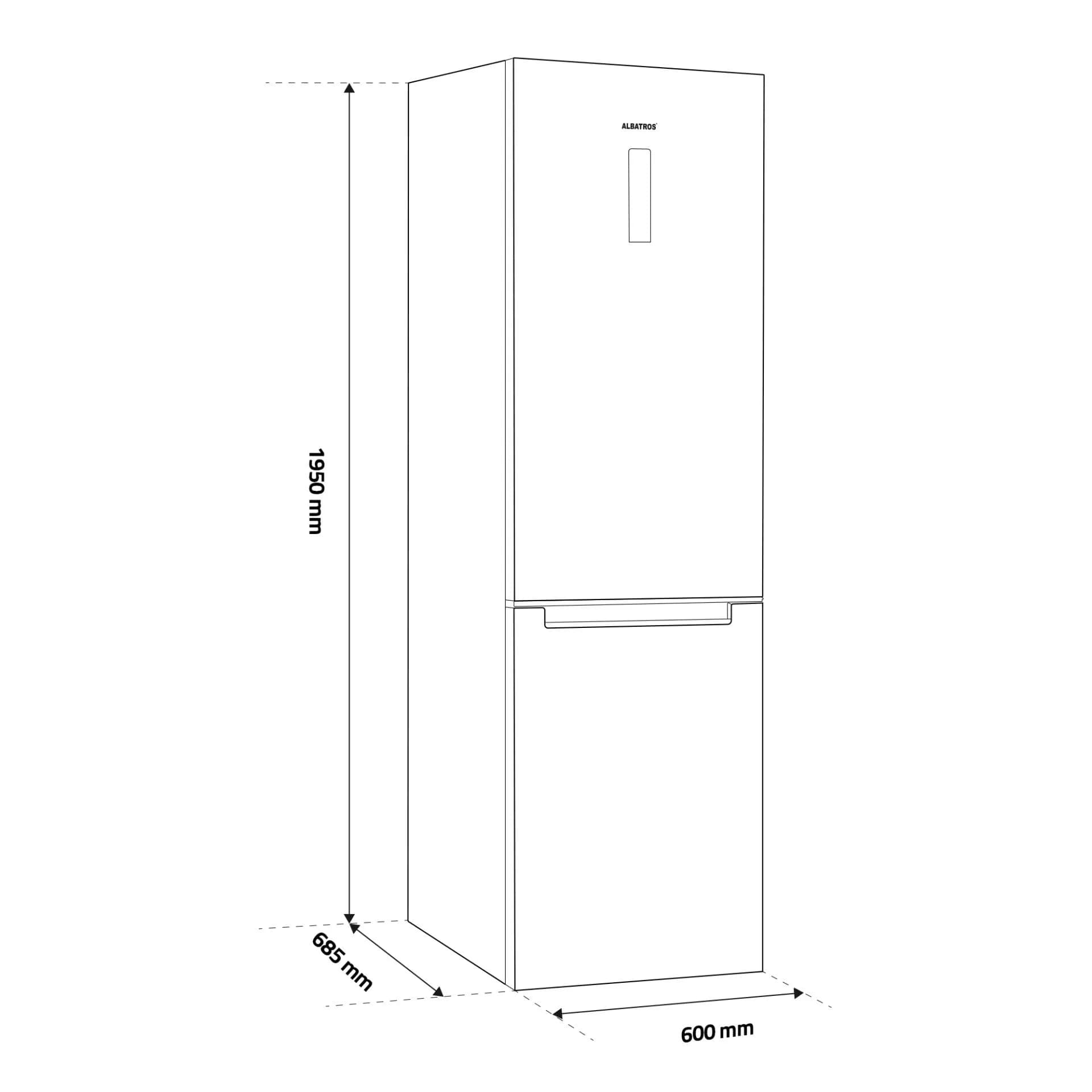 Combina frigorifica Albatros CNFX495E