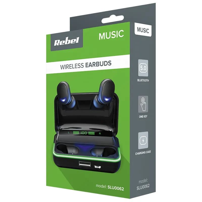 Casti Rebel Wireless Earbuds SLU0062