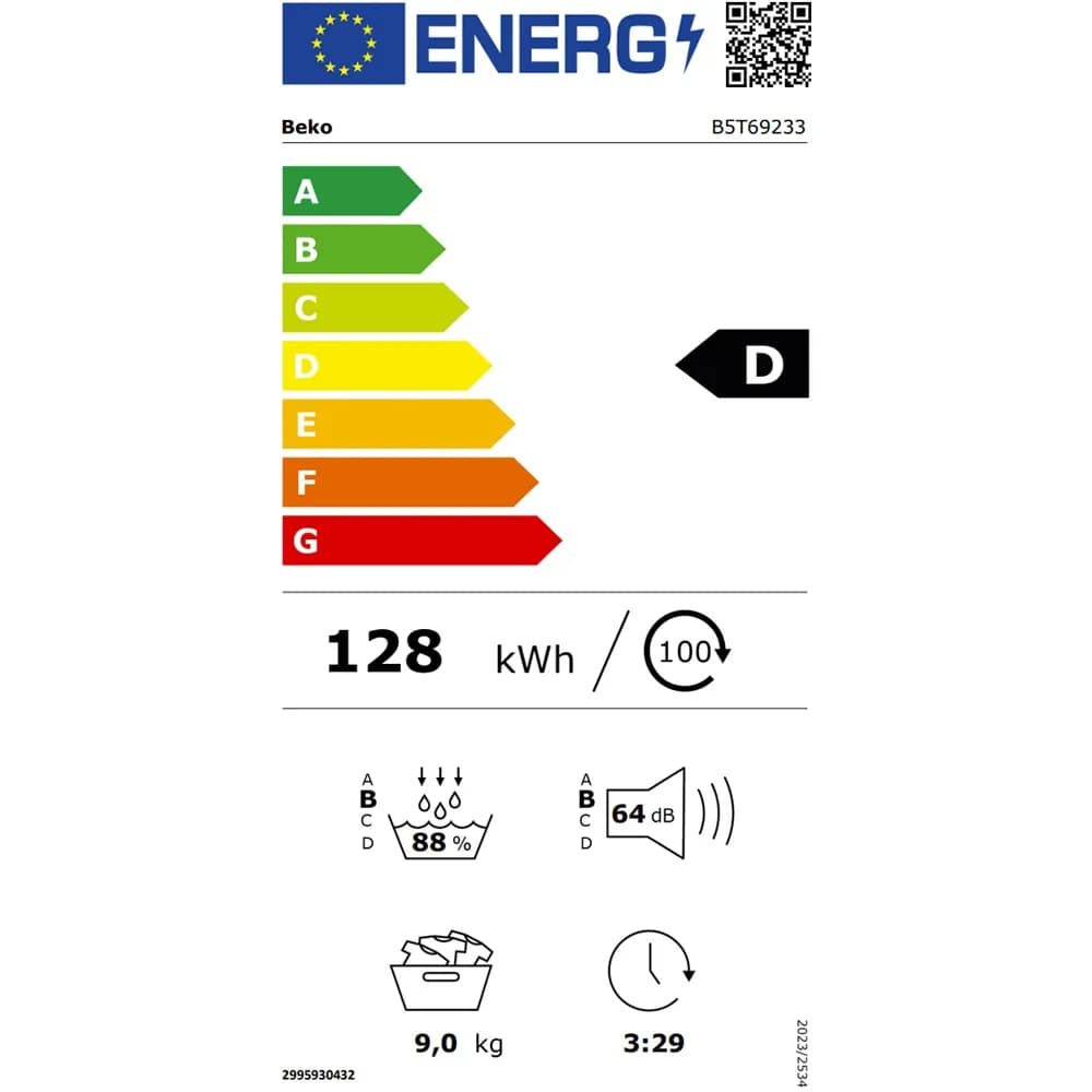 Uscator de rufe BEKO B5T69233