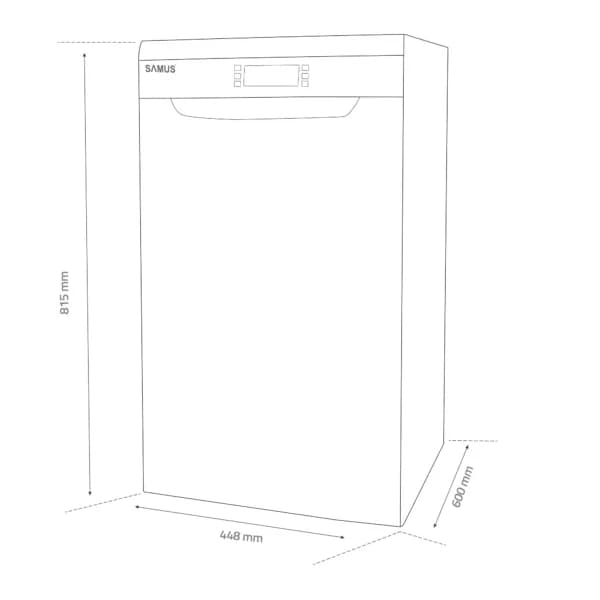 Masina de spalat vase Samus SDX410.8