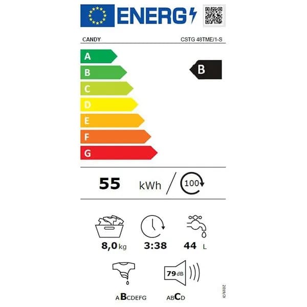 Masina de spalat rufe verticala Candy CSTG48TMEW/1-S CSTG48TMEW/1-S
