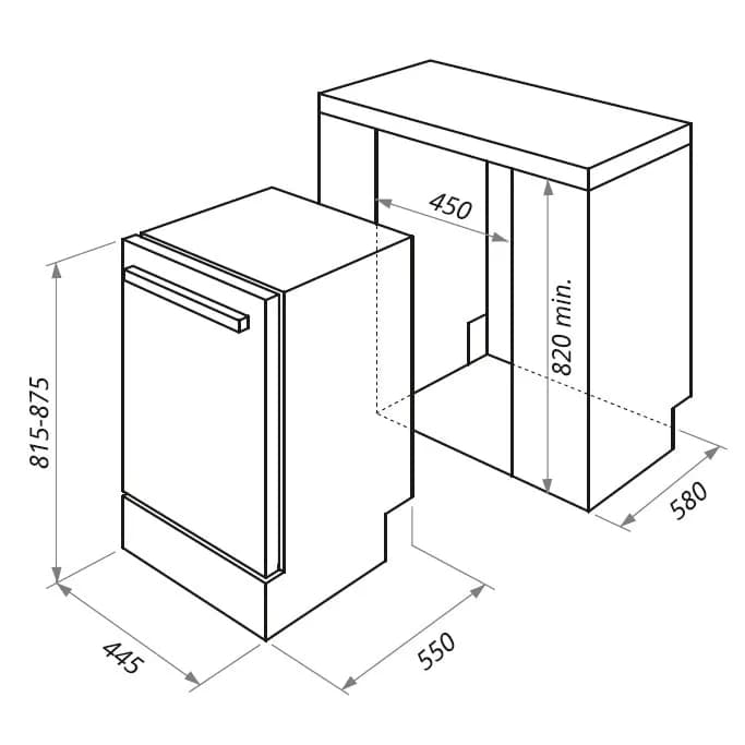 Masina de spalat vase pyramis DWI 45FI