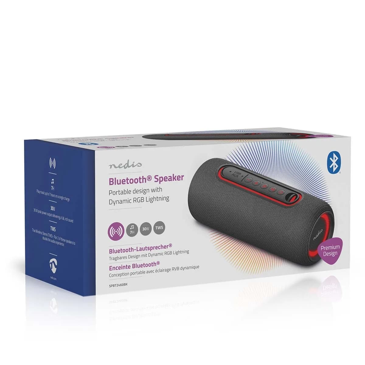 Boxa portabila Nedis 30W IPX4 SPBT34100BK