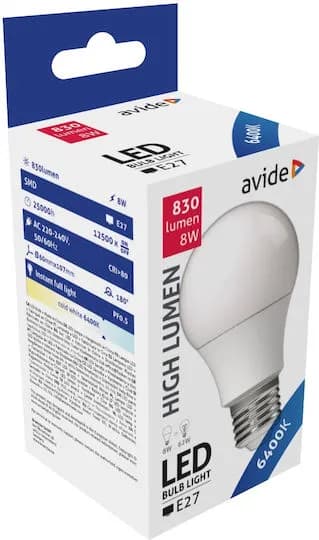 Bec economic Avide 8w lumina rece 5999097920900