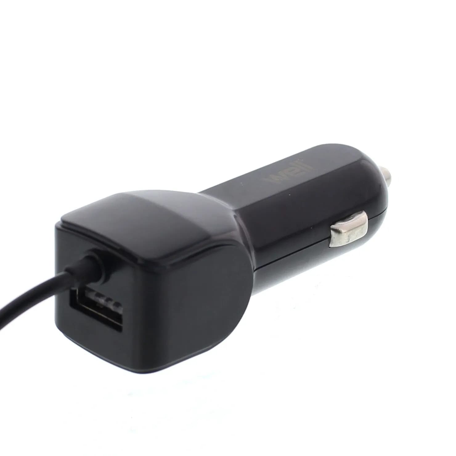 Incarcator auto Well Lightning PSUP-USB-CL224BK-WL