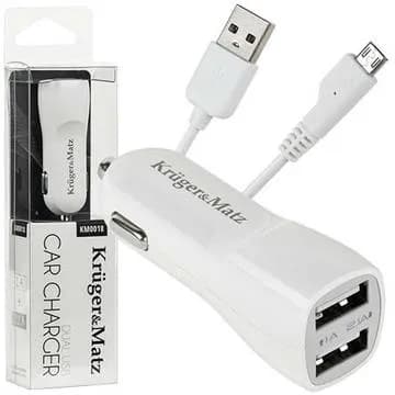 Incarcator auto Kruger&Matz Dual USB A KM0018
