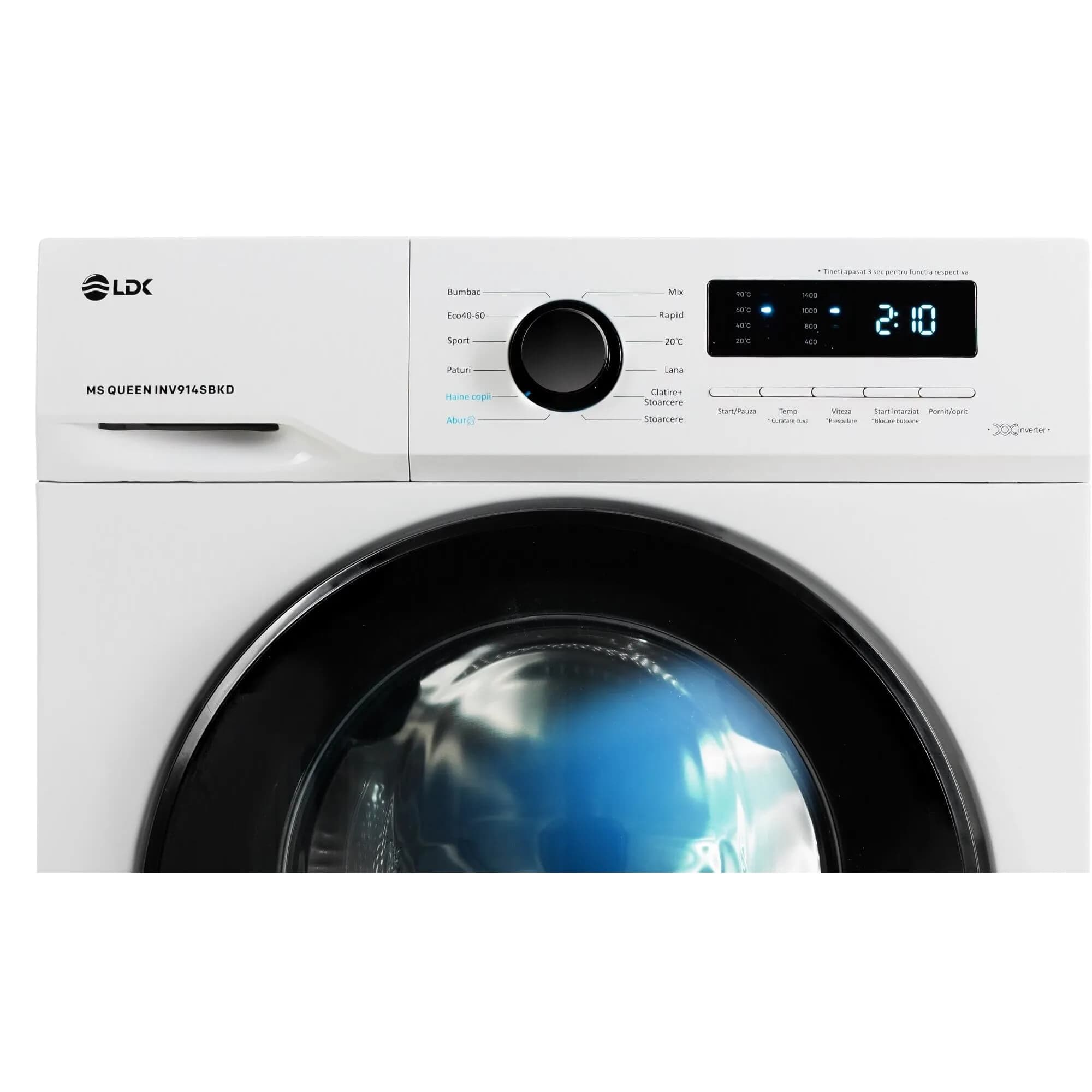 Masina de spalat rufe LDK MS QUEEN INV914SBKD