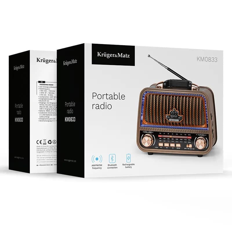 Radio Kruger&Matz Portabil multifunctional KM0833