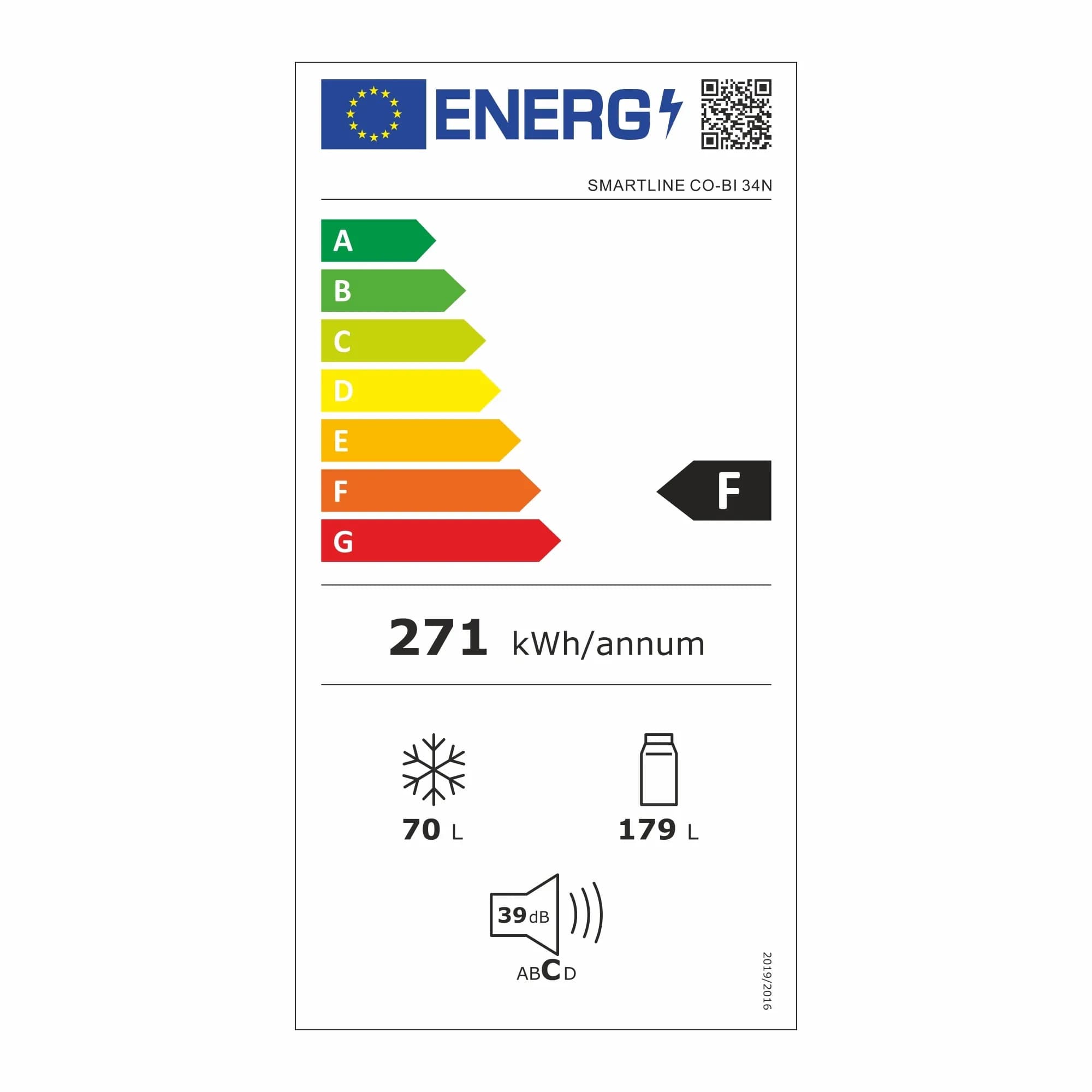 Combina frigorifica Pyramis SMARTLINE CO-BI 34N 2700138376