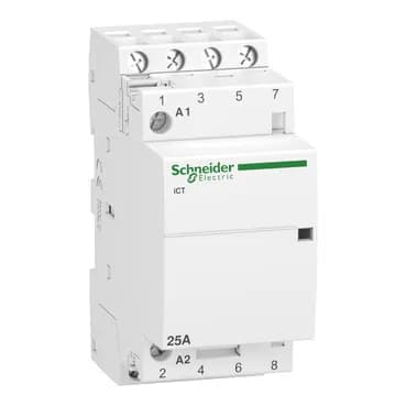 Contactor Schneider A9C20834 25A/4NO Uc 220/240Vac 50Hz 3606480088599
