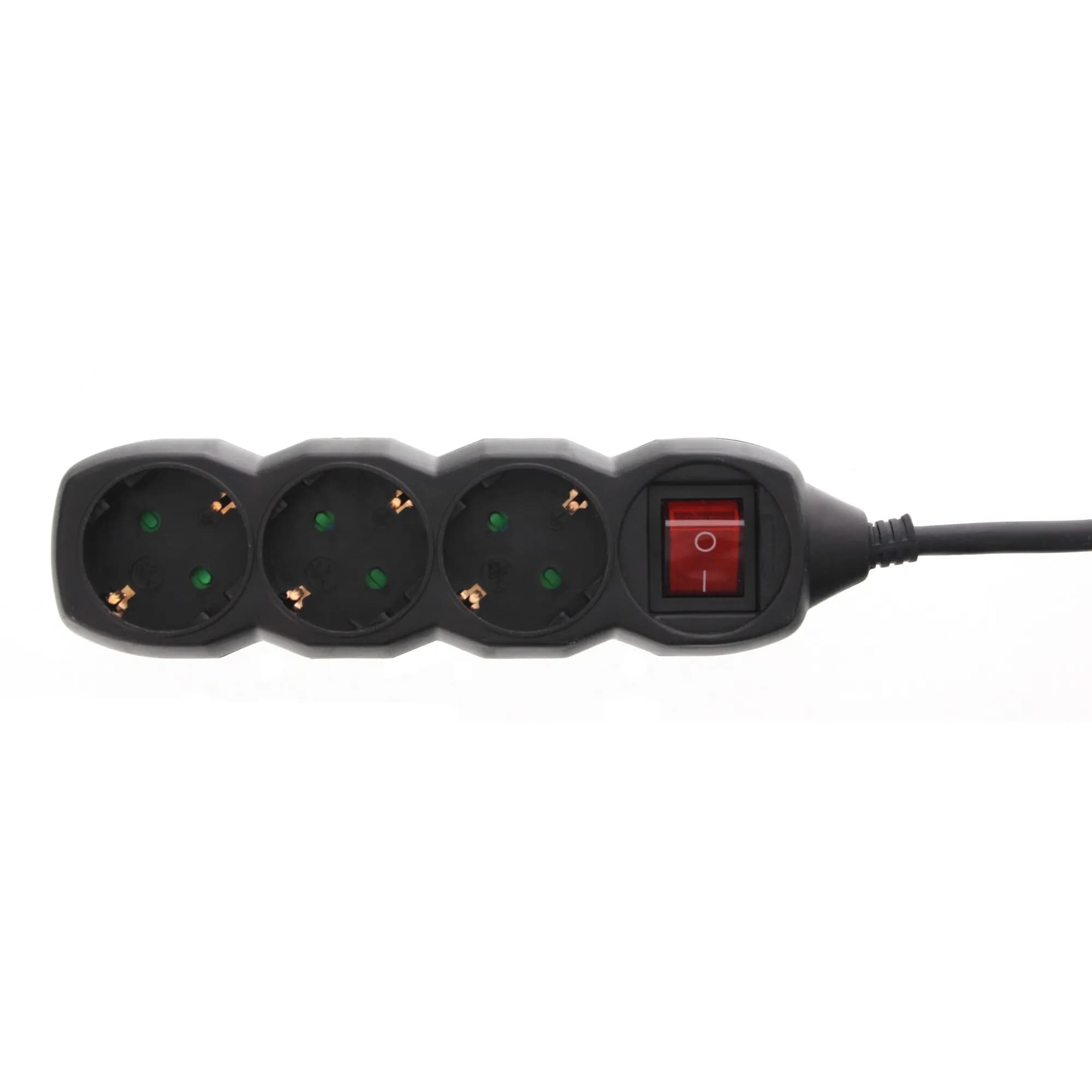 Prelungitor Well Plus Negru 3p 3m EXTS-3S3M/02BK-WL