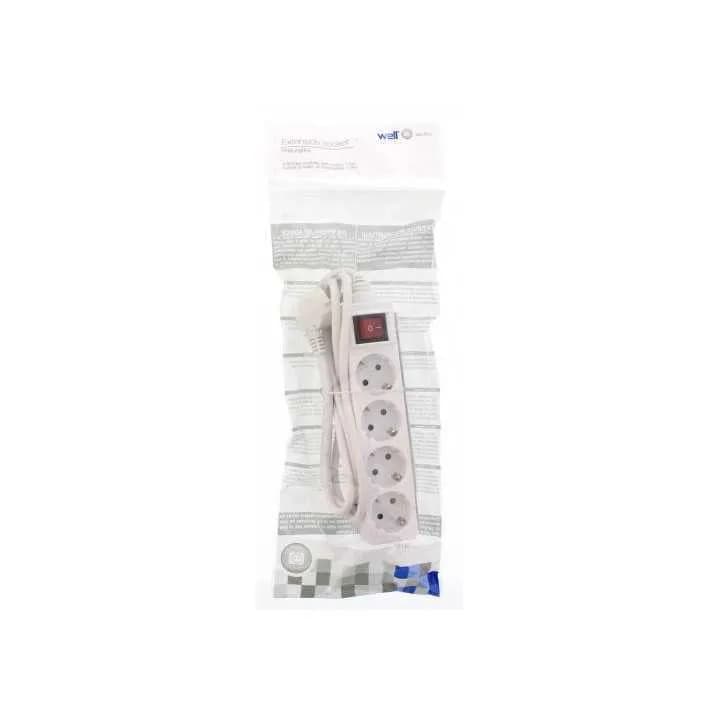 Prelungitor Well Plus Cu intrerupator 4p 1.5m EXTS-4S1.5M-SW-WL