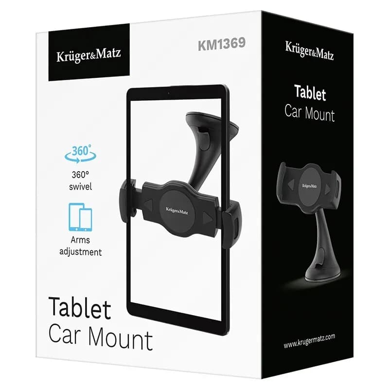 Suport tableta Kruger&Matz Auto  cu ventuza prindere KM1369