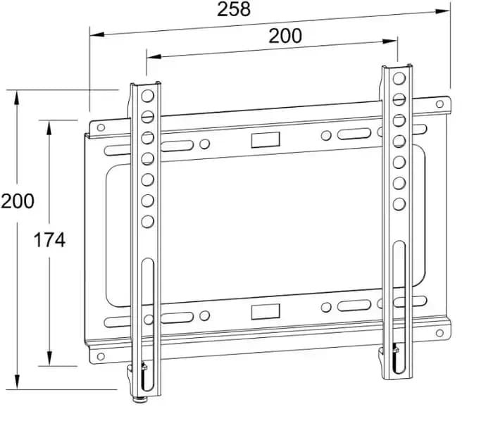 Suport tv Well TVS-LCD-FX43-WL