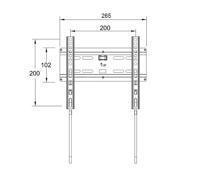 Suport tv Well TVS-LCD-FXS43-WL