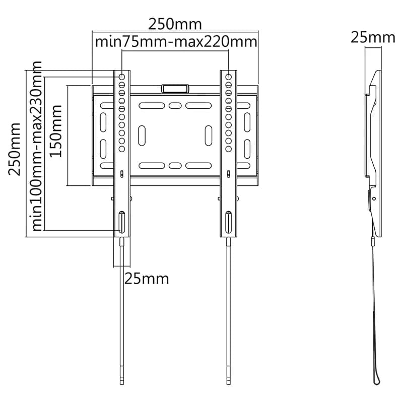 Suport tv Cabletech UCH0181