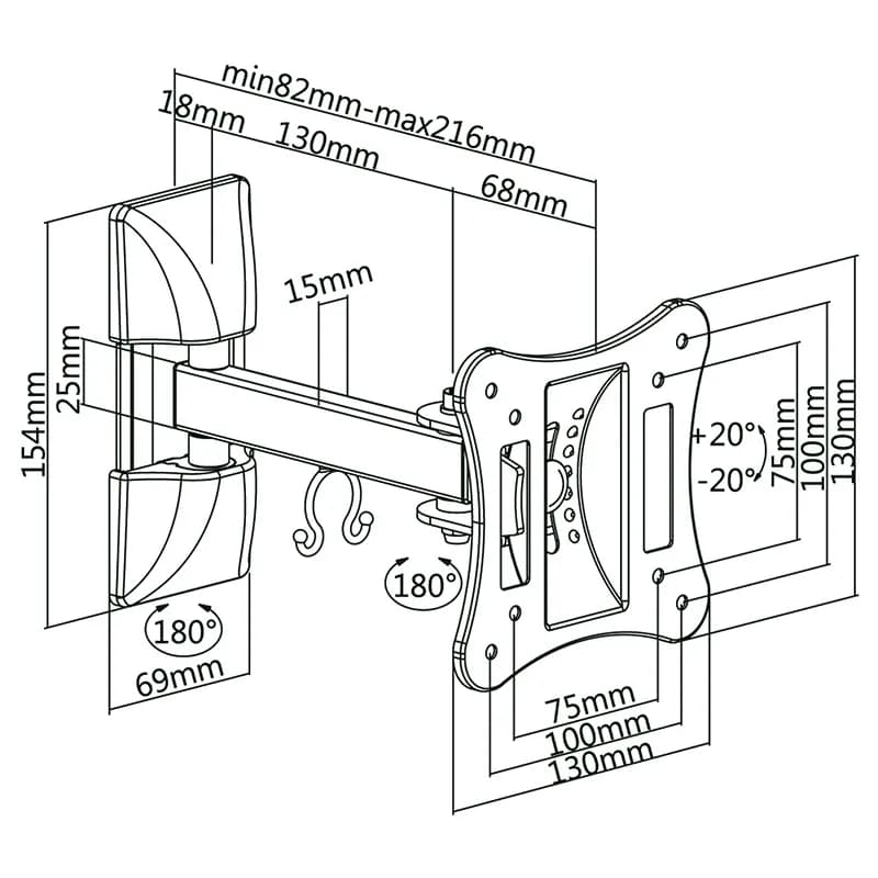 Suport tv Cabletech UCH0200