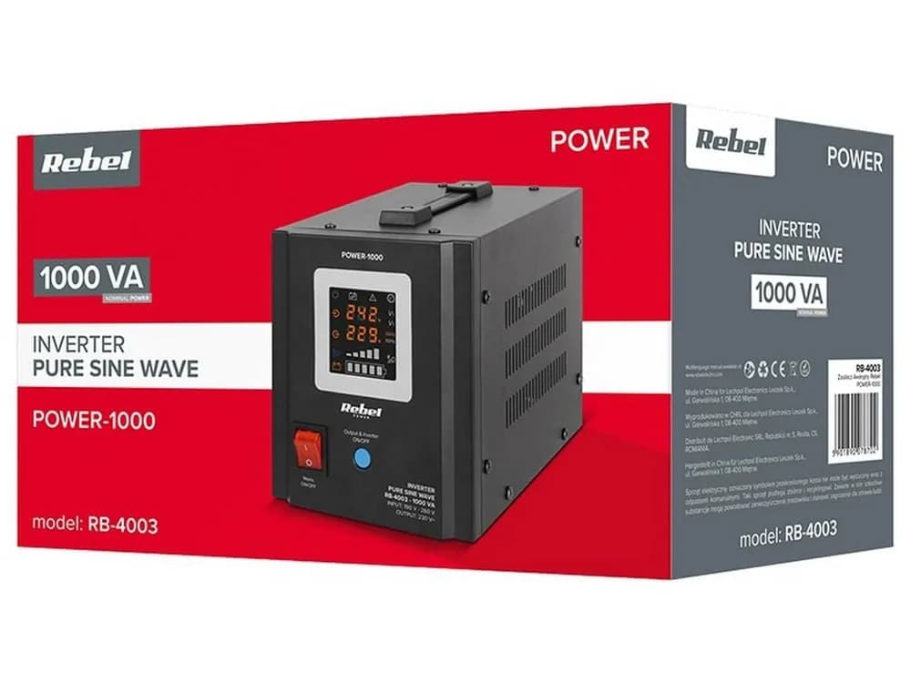 Sursa de alimetare de urgenta  ups Rebel Sinus pur 1000va RB-4003