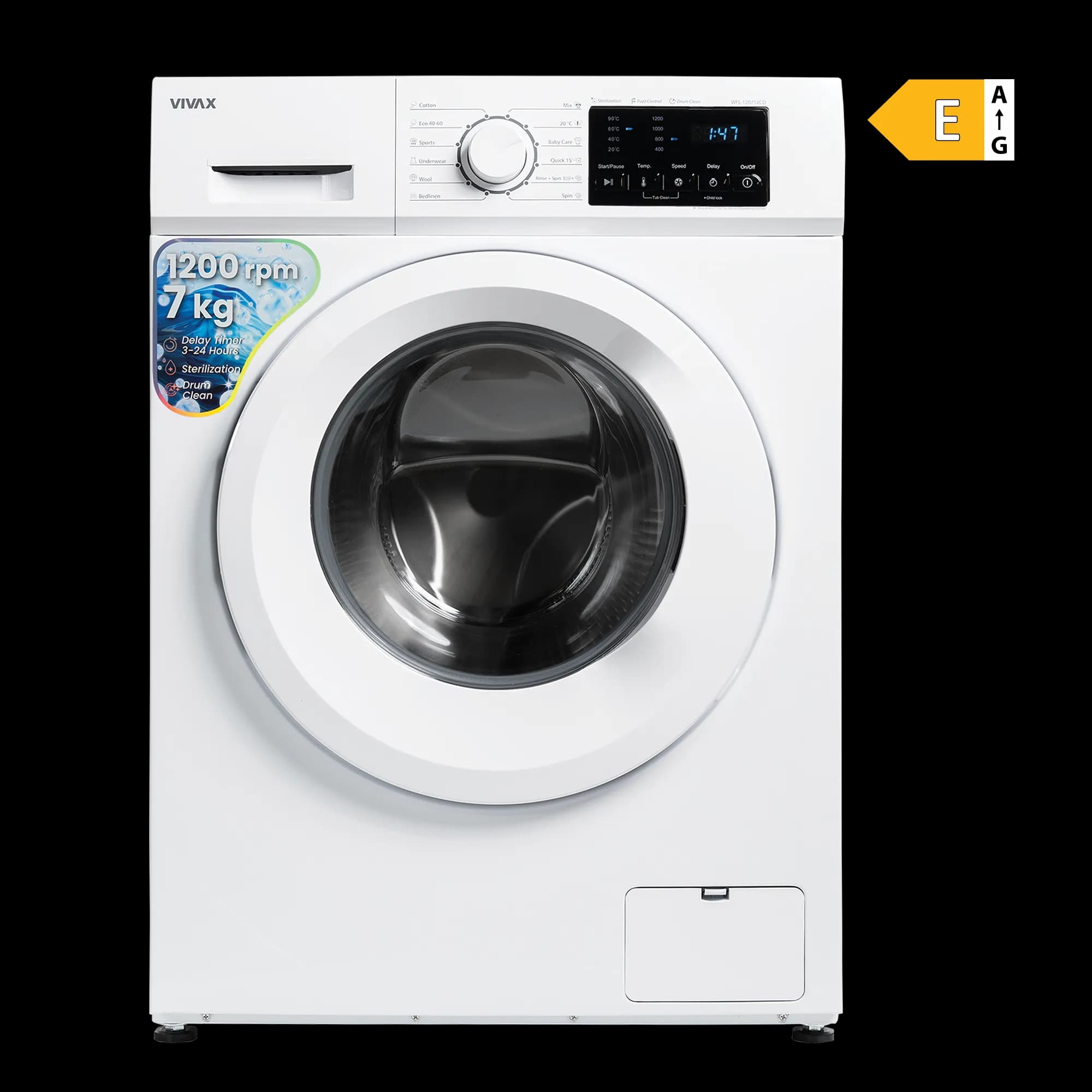 Masina de spalat rufe vivax WFL-120712CD