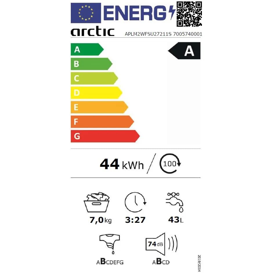 Masina de spalat rufe Arctic APLM2WFSU27211S APLM2WFSU27211S