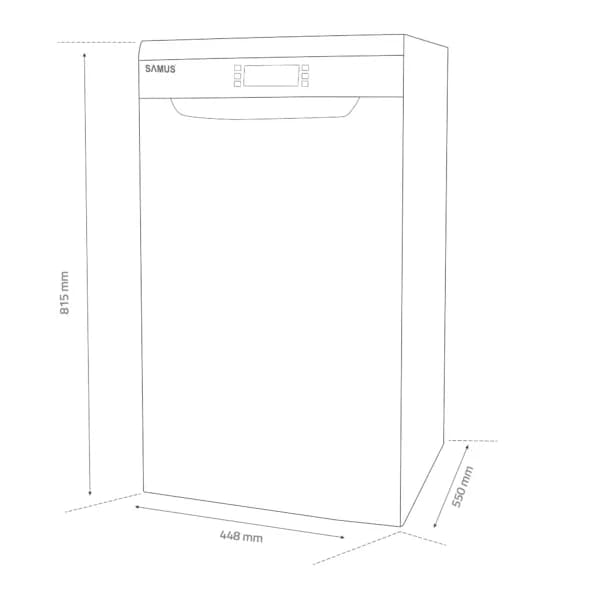 Masina de spalat vase Samus SDW410.8 SDW410.8