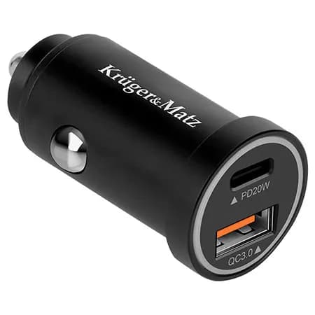 Incarcator auto Kruger&Matz Pd202 type c 1x usb a 3.0 KM0873