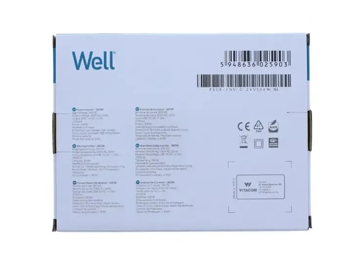 Invertor de tensiune Well PSUP-INV/U-24V300W-WL