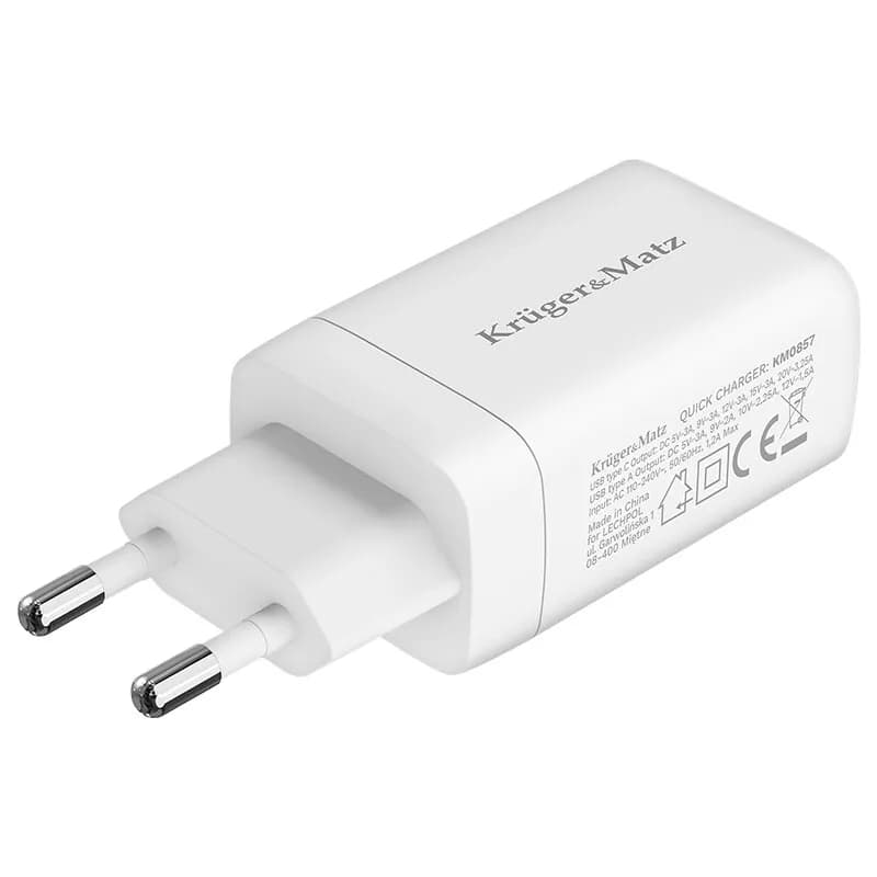 Alimentator telefon Kruger&Matz Qc 65w 1x usb a 1 x usbc KM0857