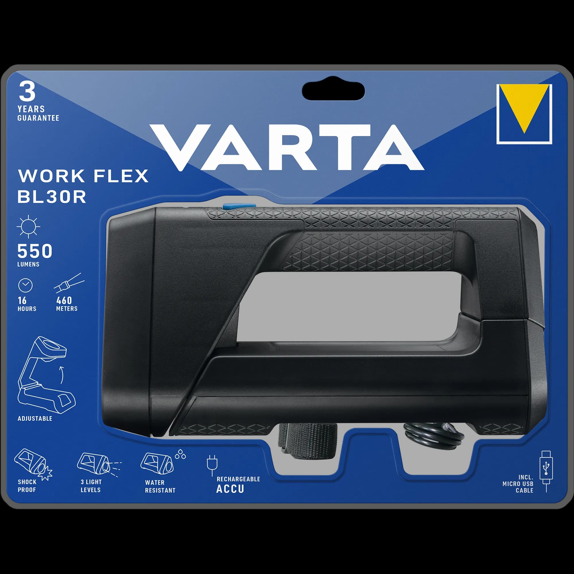 Lanterna Varta Work Flex 18684