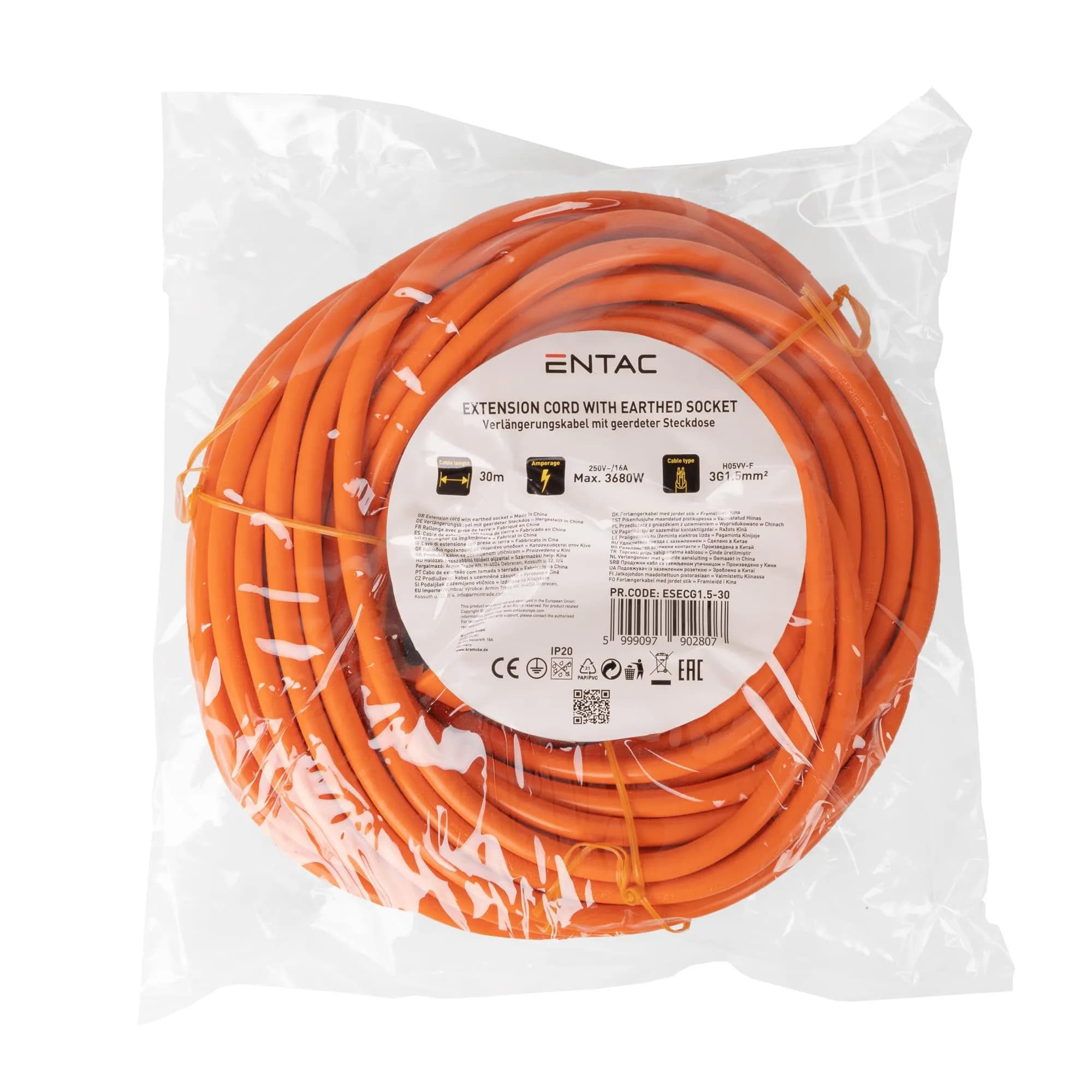 Prelungitor Entac 1p 30m 5999097902807