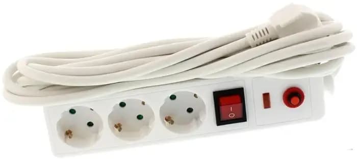 Prelungitor Well Plus Intrerupator + protectie 3p 3m EXTS-3S3M-PROT/03-WL