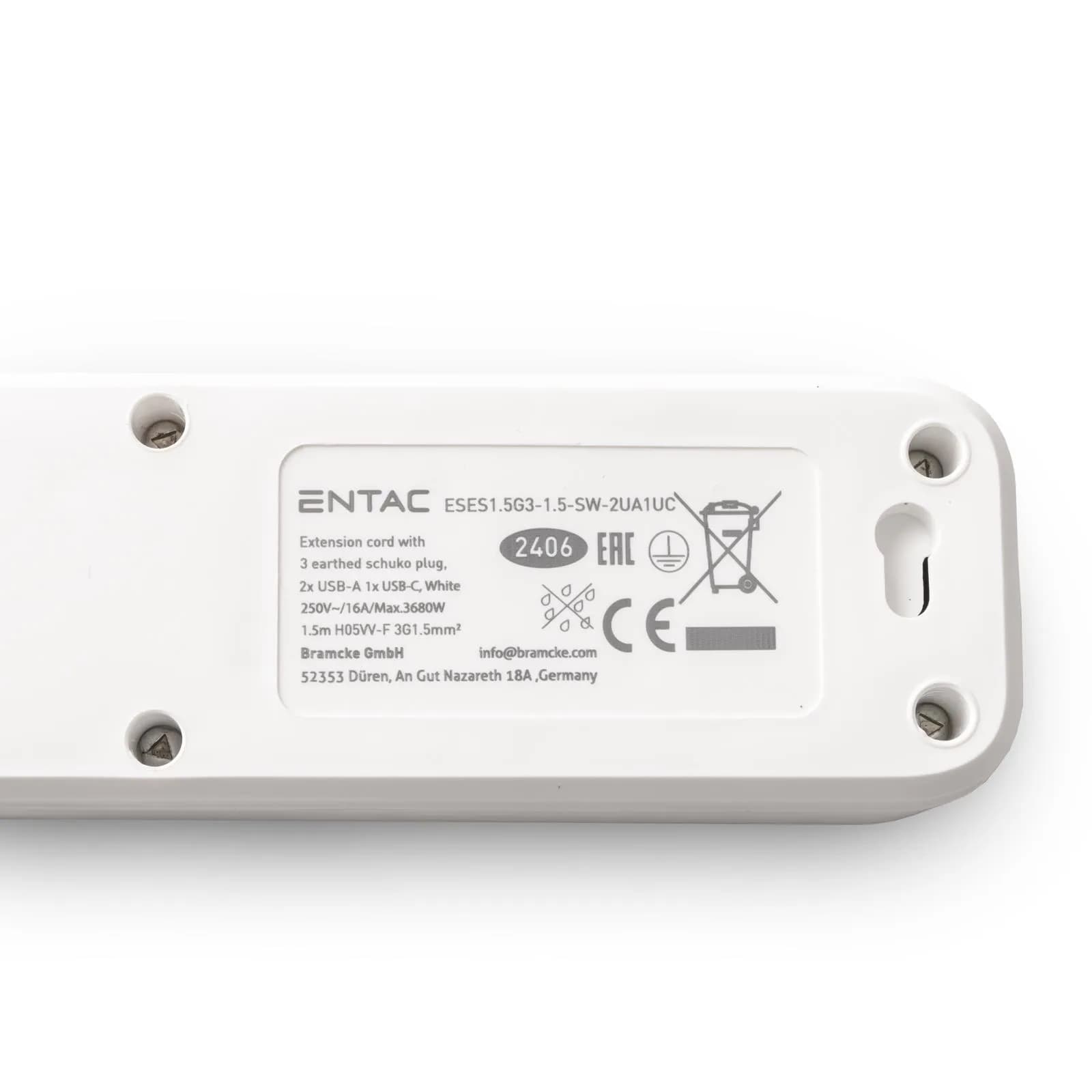 Prelungitor Entac Buton 3p 1.5m 5999097991061