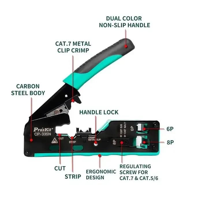 Cleste sertizat Pro's kit CP-335N
