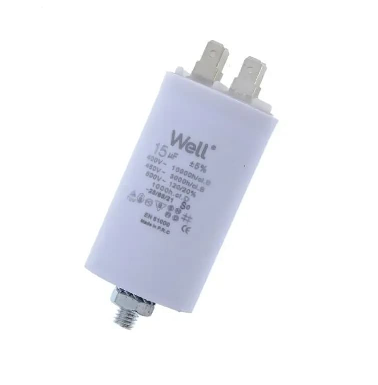 Condensator Well Motor 450VAC 15uF MOTCAP-15UF-PN-WL