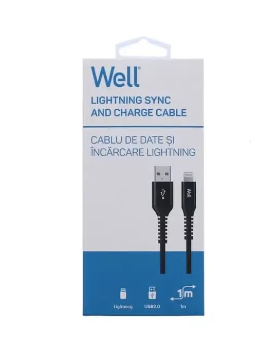 Cablu Well CABLE-USB/LIGHT-1BK01-WL