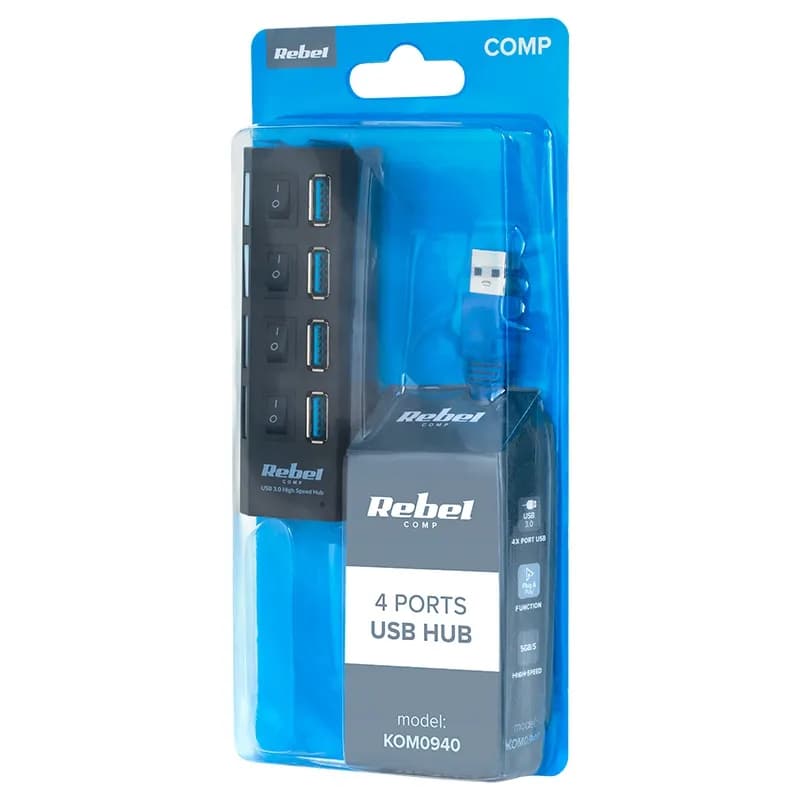Hub Usb Rebel Kom0940