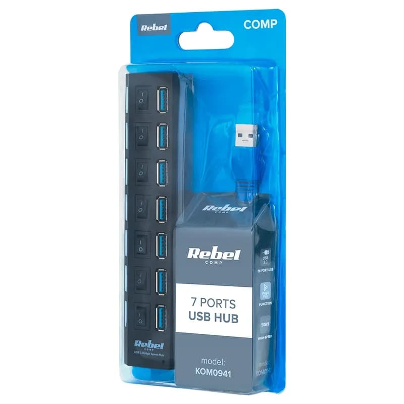  HUB USB Rebel Kom0941 