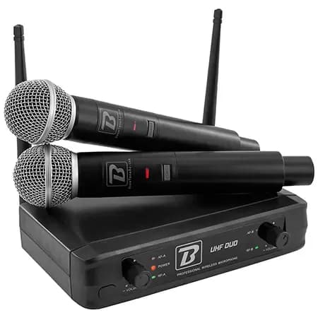 Microfon Boomtone dj Set doua microfoane wireless UHF-DUO