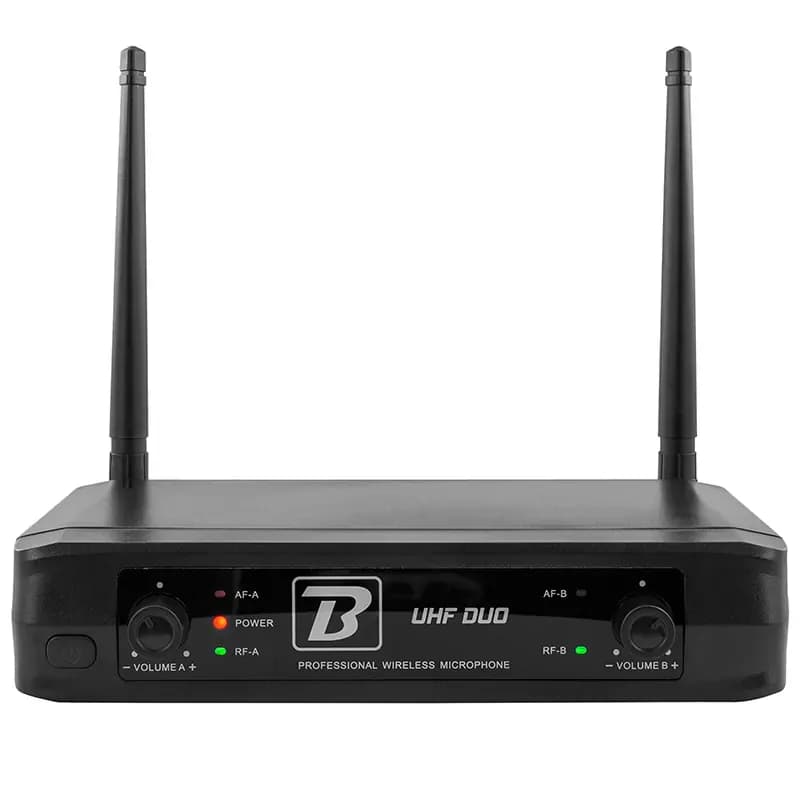 Microfon Boomtone dj Set doua microfoane wireless UHF-DUO