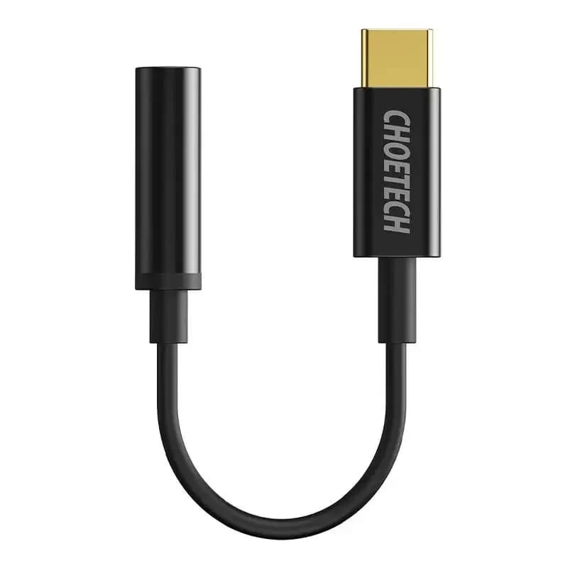 Adaptor audio Choetech USB -C to jack 3.5mm AUX003-BK