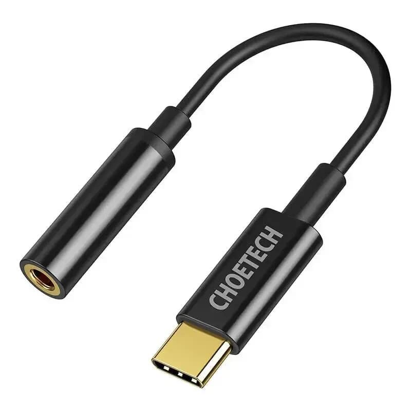 Adaptor audio Choetech USB -C to jack 3.5mm AUX003-BK