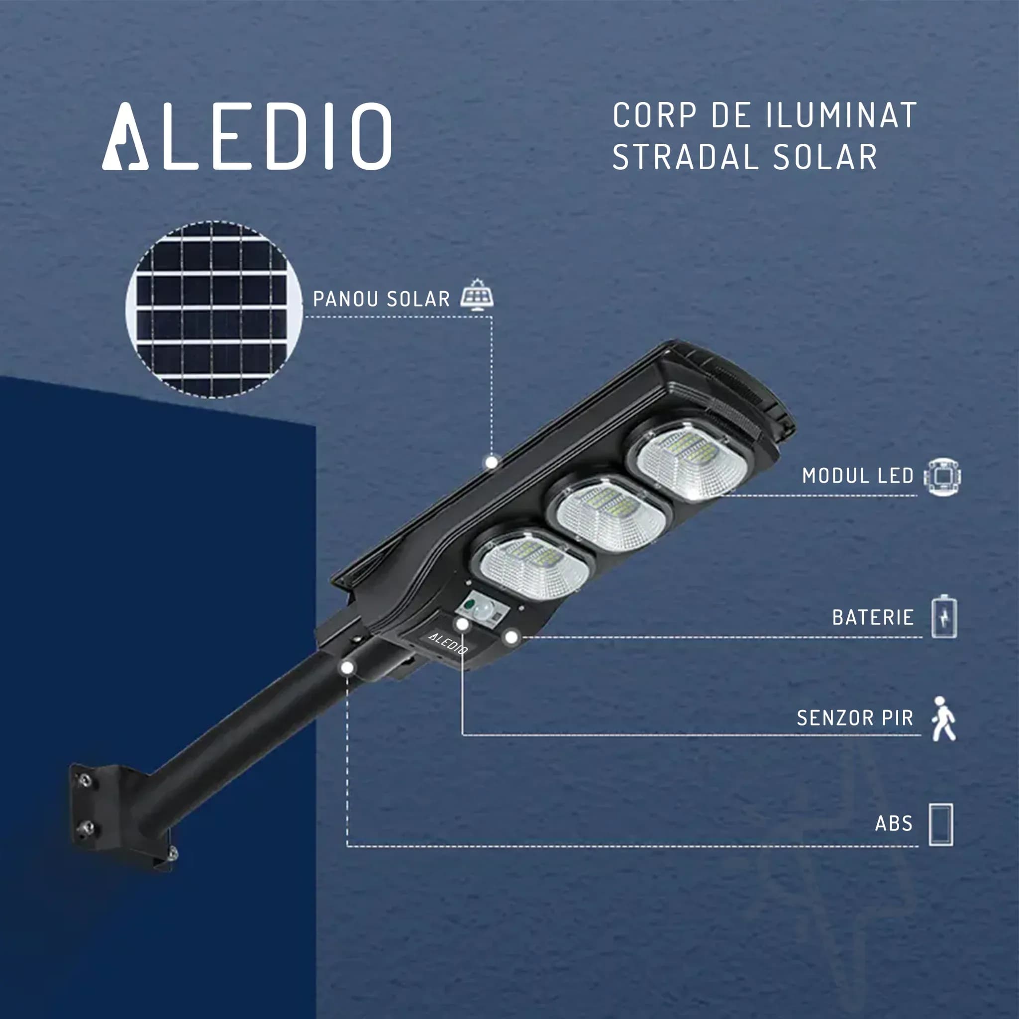 Proiector solar Aledio Stradal 0426C150-01