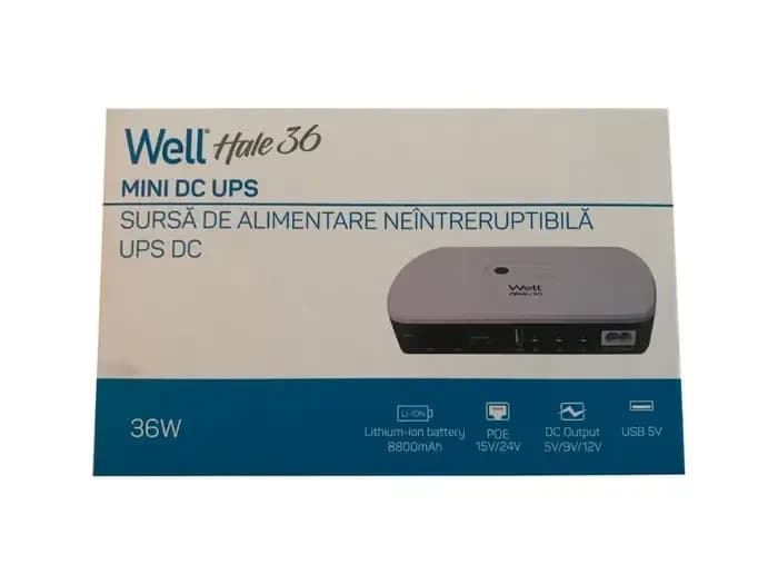 Sursa alimentare neintreruptibila Well hale 36 UPS-DC-HALE-36-WL