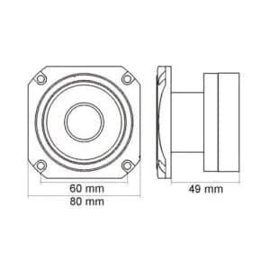 Difuzoare Mnc Tweeter Heavy Duty  200w 8 ohm 33514