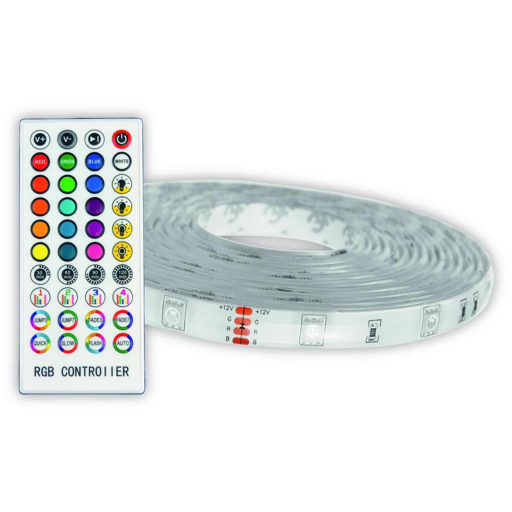 Kit banda led Avide 5M RGB 16W ABLSB5050RGBMU40-5M